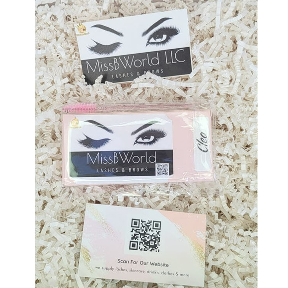 Cleo-New Fluffy 100% 3D Real Mink 12-15mm Mix Length Eyelash Strips - Picture 2 of 3